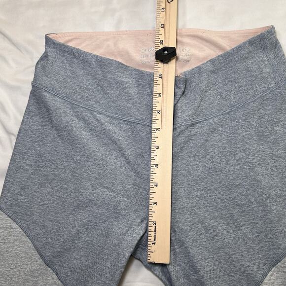 Outdoor Voices Leggings Size L Heather Blue Peach Compression Yoga Workout Gym - Picture 10 of 15